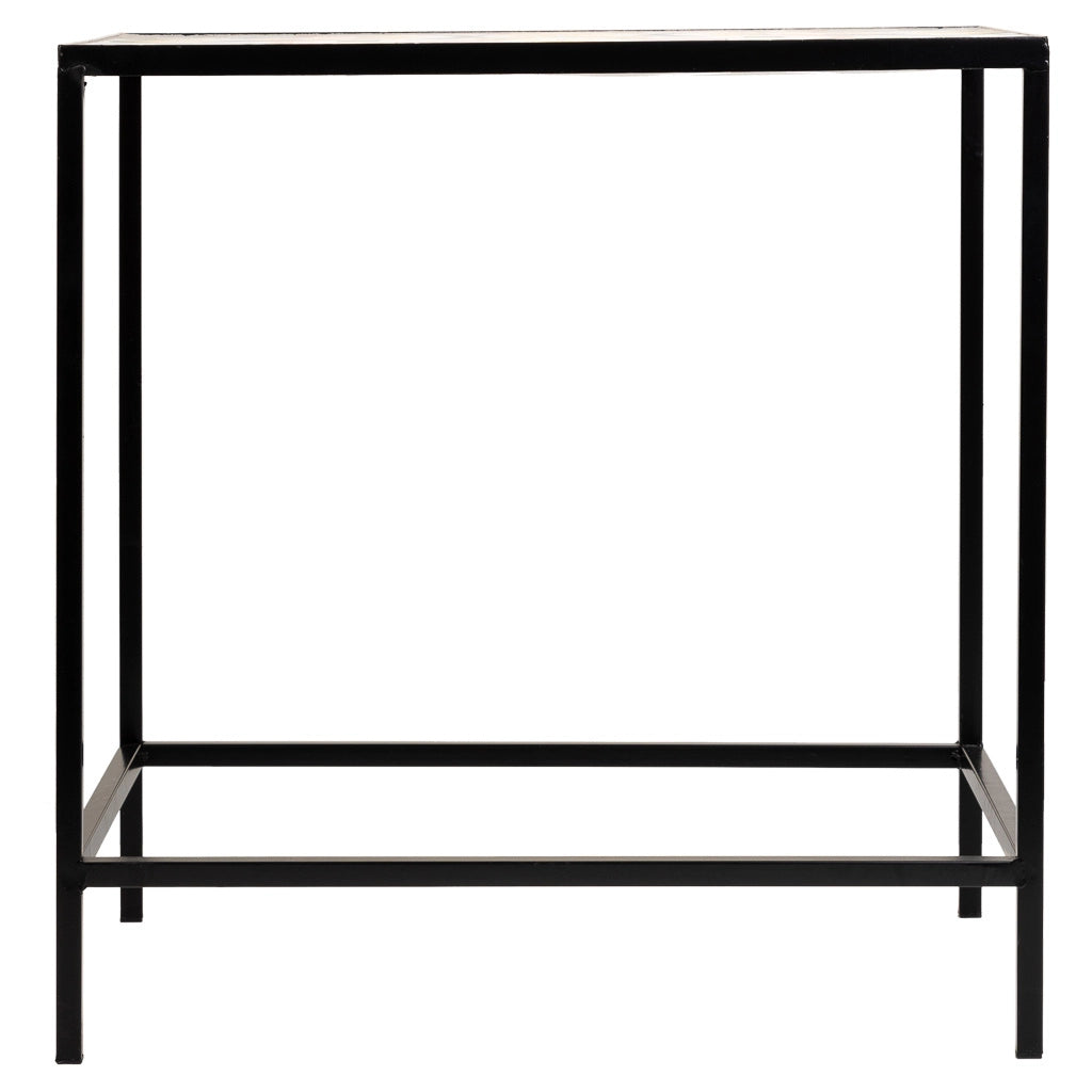 Set di 2 supporti in mosaico nero e metallo