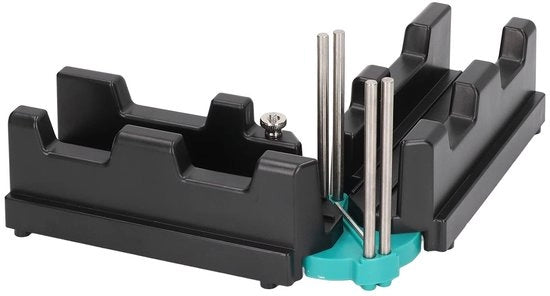 Plinten Snijder 2-in-1 con Mijter Hoek Scherp - Gereedschap per alta precisione e resistenza alla abrasione - Nero ABS - Strumento di Misura con Schemato