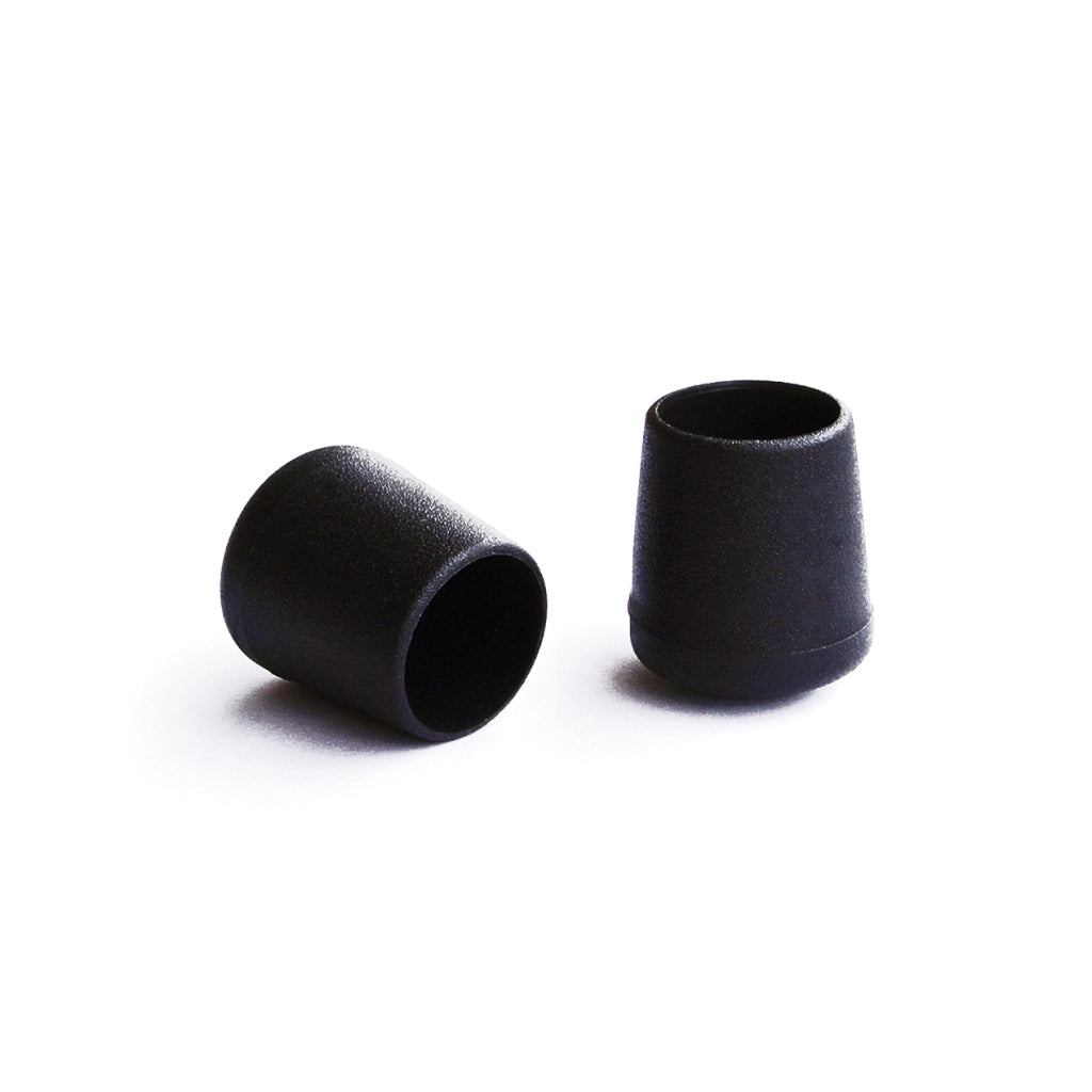 Puntali esterni tondi neri Ã˜ 16 mm. 6 pz.