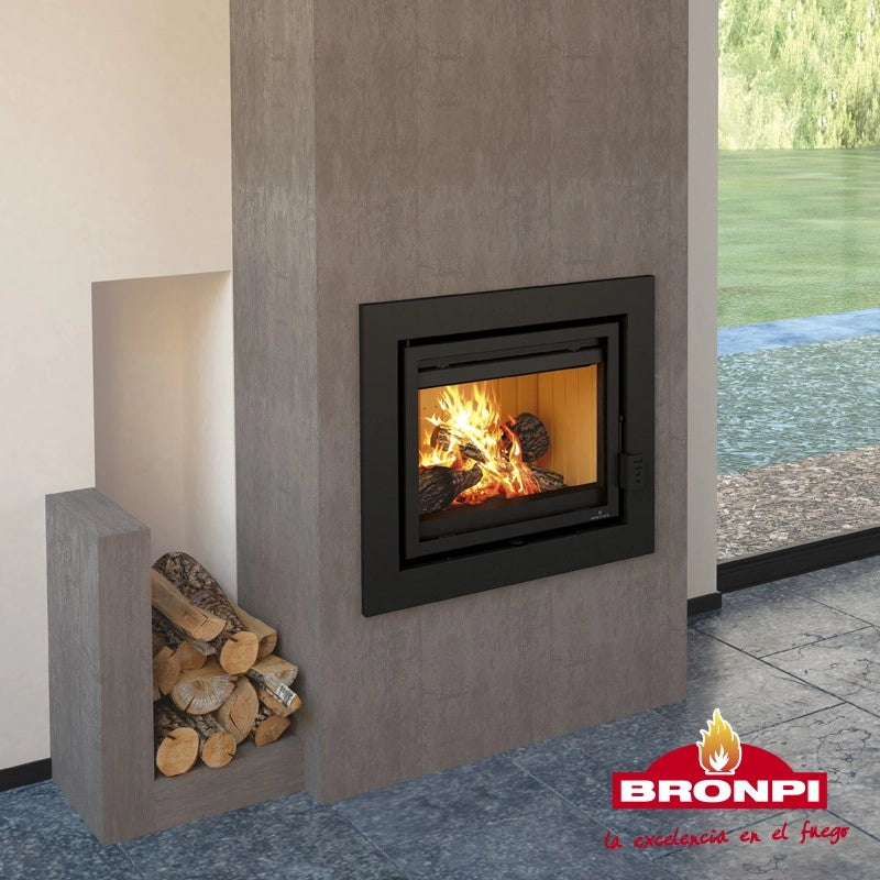 Inserto Camino Doppia Combustione 756x652 Bronpi Florida Refrattario 14 KW