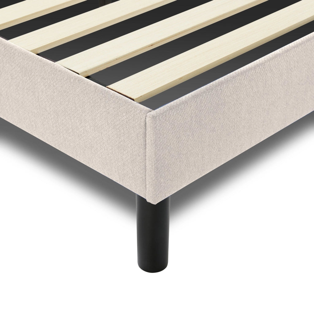 Hemera, Letto Piazza e Mezza Dimensione Materasso 120x190 cm, Beige