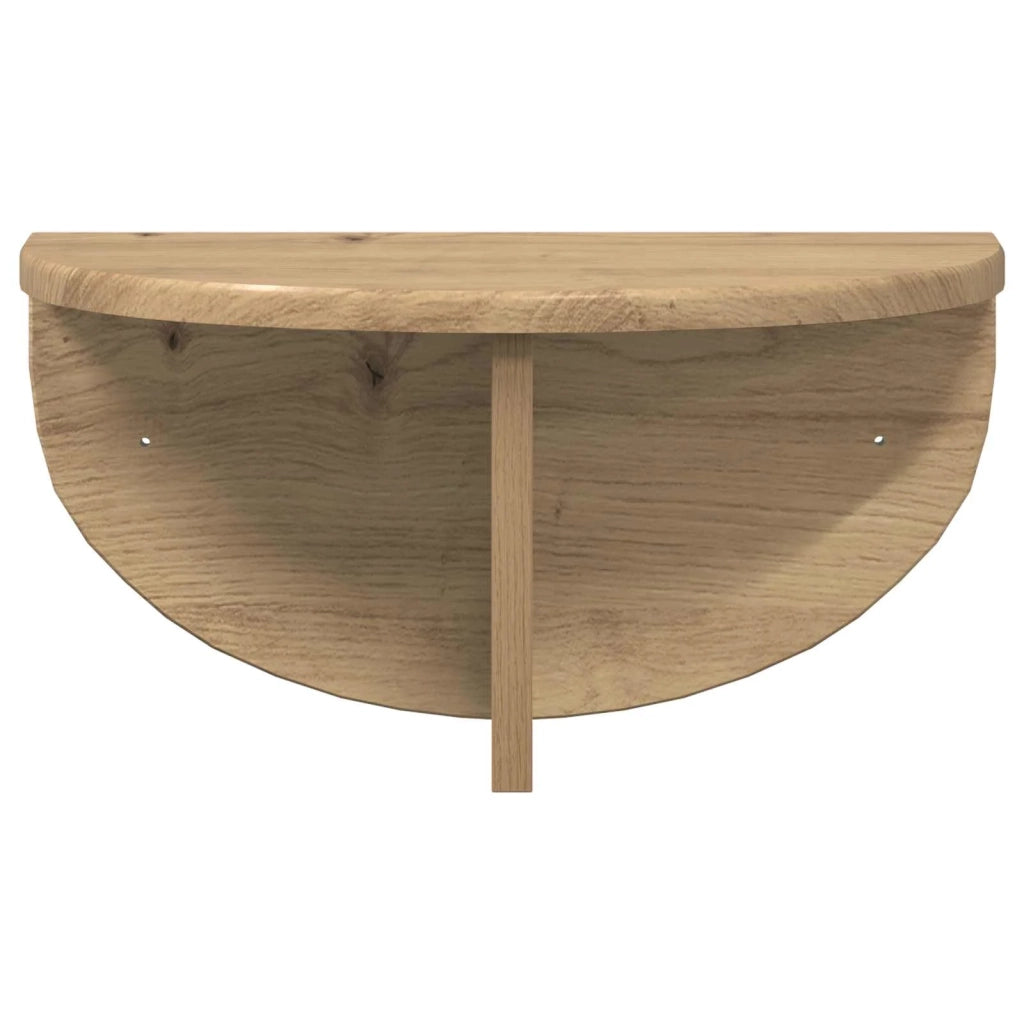 2 pz Scaffale da parete | Ripiano a parete | Mensola a parete Rovere artigianale 38 x 19 x 19 cm