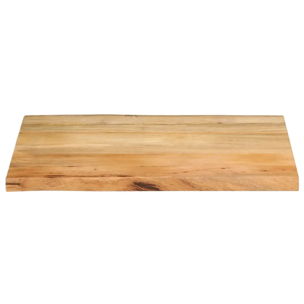Piano per Tavolo 70x60x2,5cm Bordi Vivi in Legno Massello Mango 370715