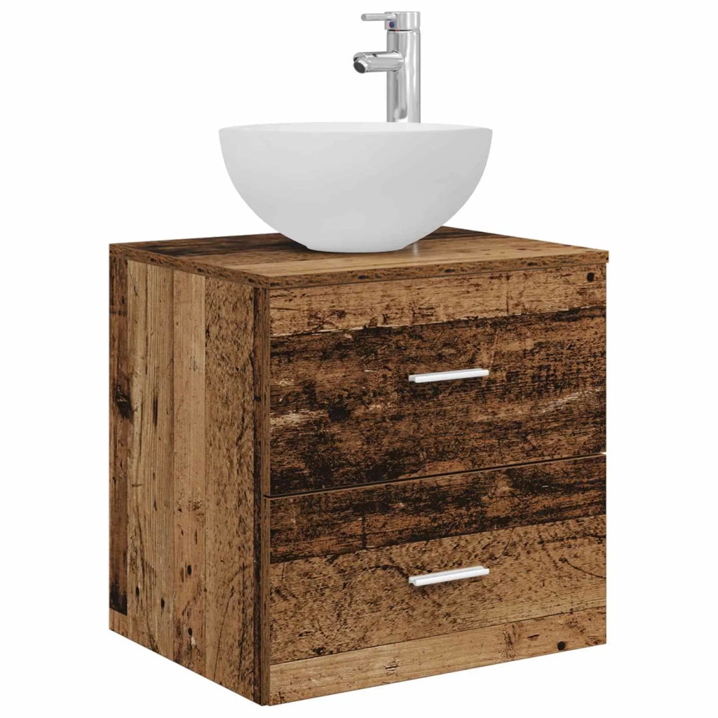 Set di mobili per il bagno 5 pz Legno antico 3406733