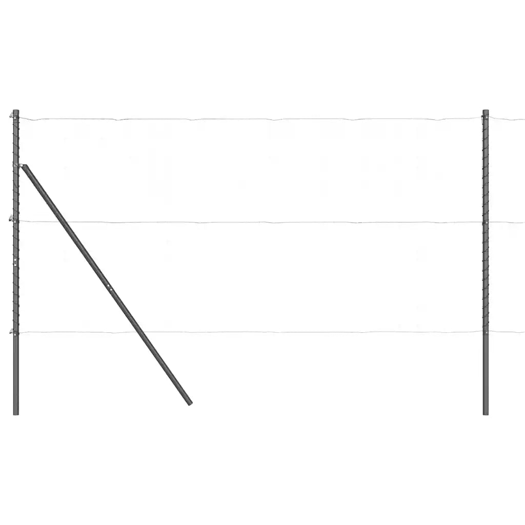 Palo della recinzione 26 pcs Grigio 3,2 x 3,2 x 150 cm