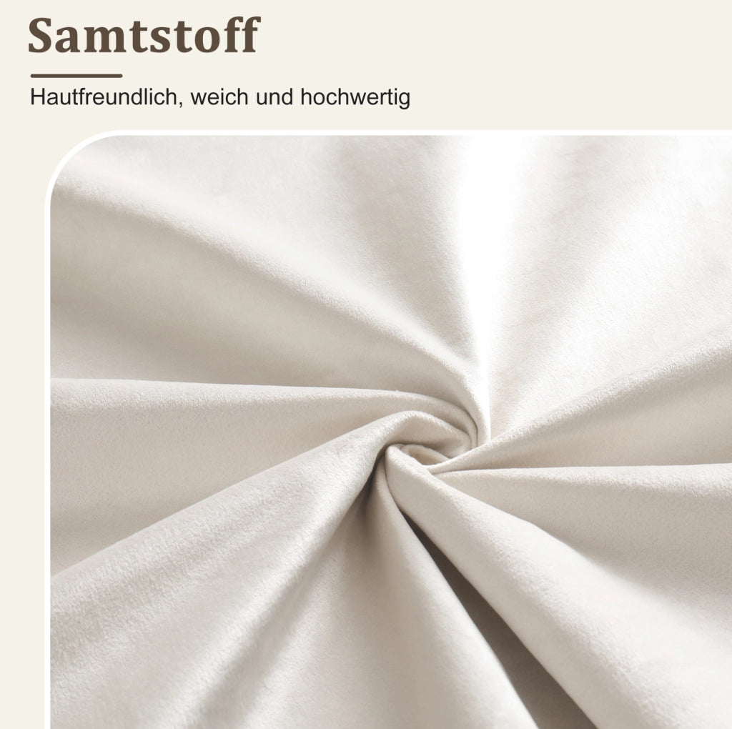 Letto singolo imbottito per bambini 90x200 cm in velluto beige con USB e luce