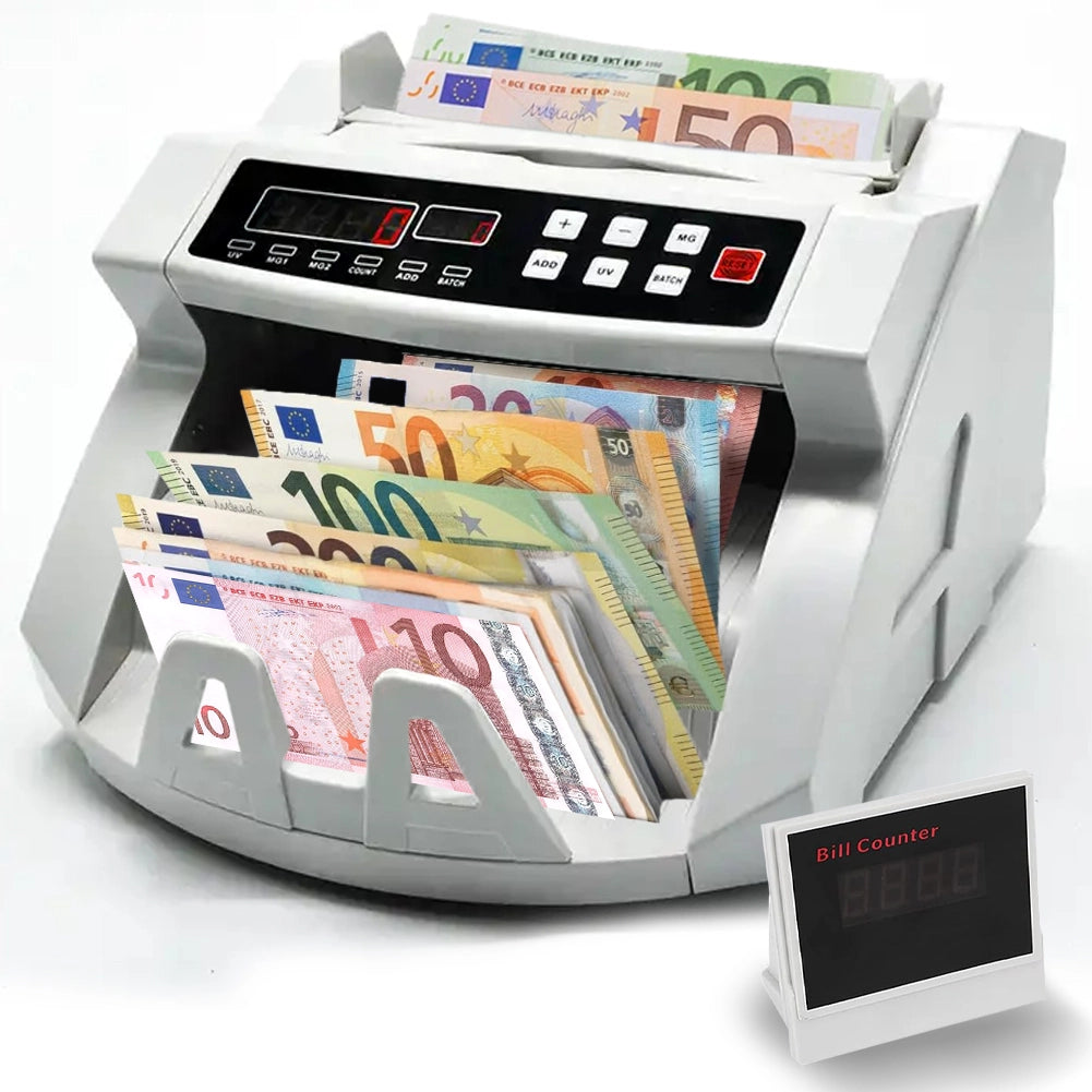 Contabanconote Automatico Verifica Banconote Autenticatore Doppio Display LCD