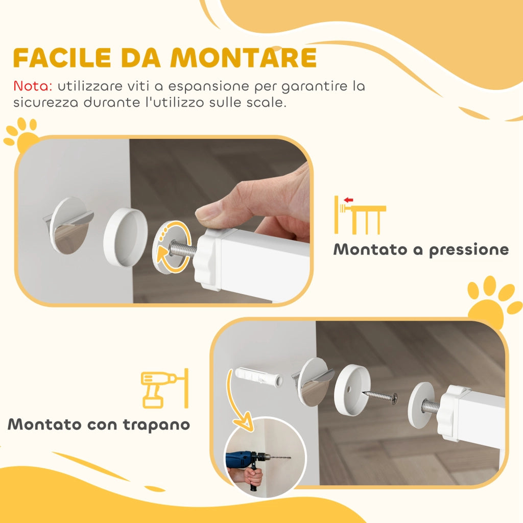 Cancello per Cani Sicurezza ¨C zephmum ¨C Regolabile 76-97cm