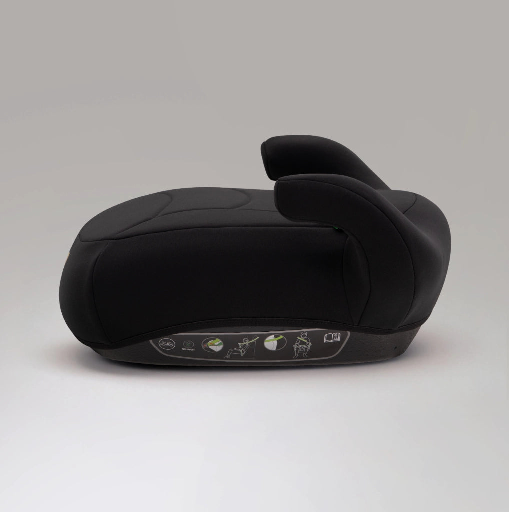 Rialzo auto per bambini 125-150 cm nero in tessuto – ECE R129, senza schienale