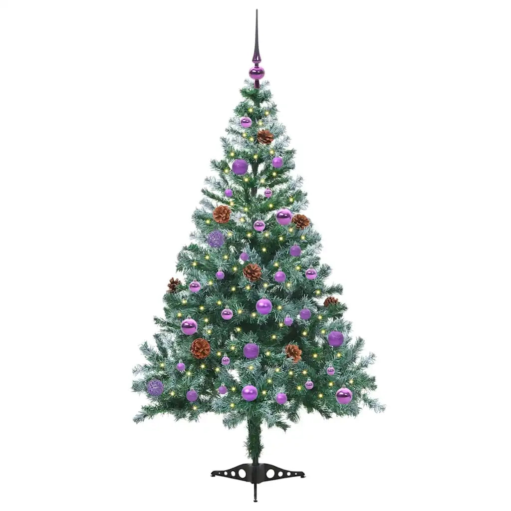 Albero di Natale artificiale Verde 150 cm PVC e Acciaio 3396707
