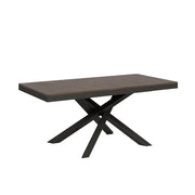 Tavolo allungabile 180/284x90 cm Volantis Evolution colore noce telaio e gambe antracite