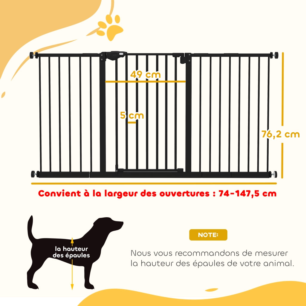 Barriera di Sicurezza per Animali ¨C Minimal ¨C Nero