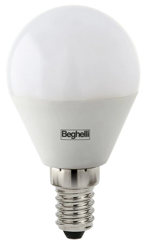 10pz beghelli lampadina a led forma sfera e14 w 5 fredda 4000k cod:ferx.94773