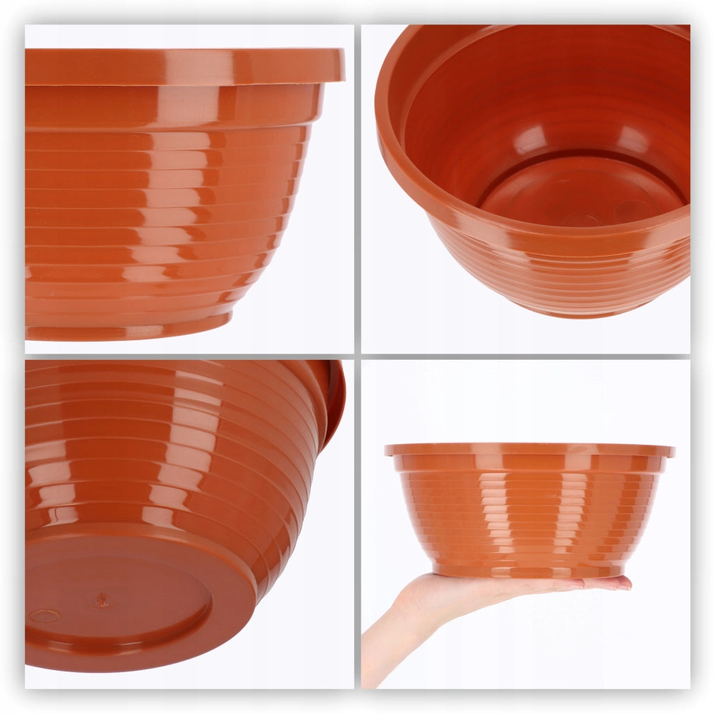 Vaso da fiori KADAX per cimitero, in plastica, per lapidi, con crisantemi, 22 cm.