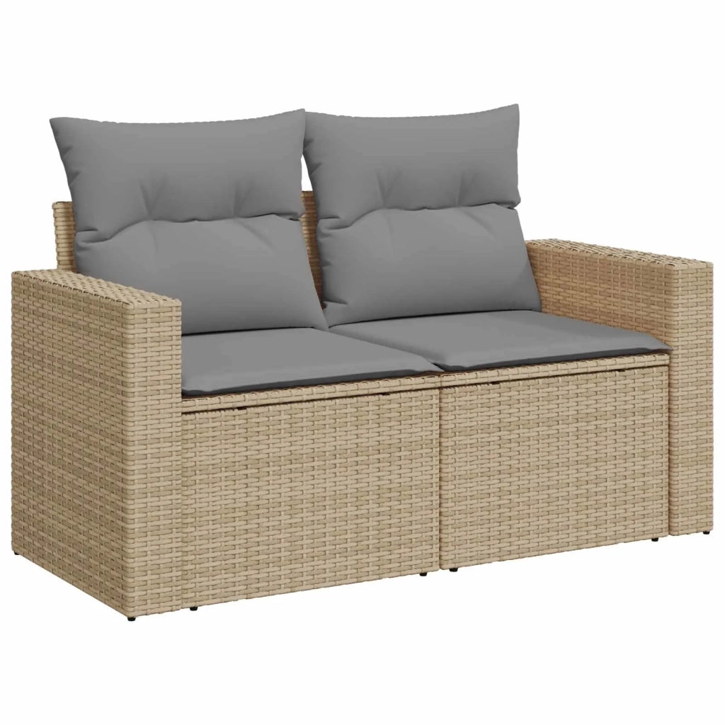Set di divani 8 pz Beige e Grigio Chiaro 3448343