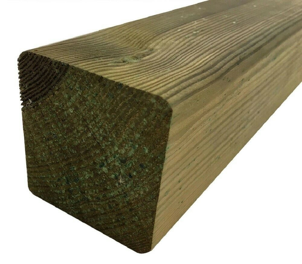 14 PZ. PALO PALI QUADRO IN LEGNO DI PINO IMPREGNATO CM.7X7X300
