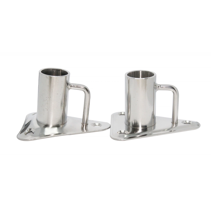 BASE PER CANDELIERE INOX DRITTA