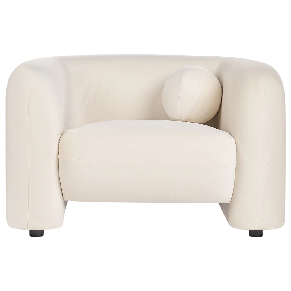 Set da salotto composto da divano e poltrona in velluto bianco sporco 4 posti con cuscini aggiuntivi stile glamour retrò soggiorno