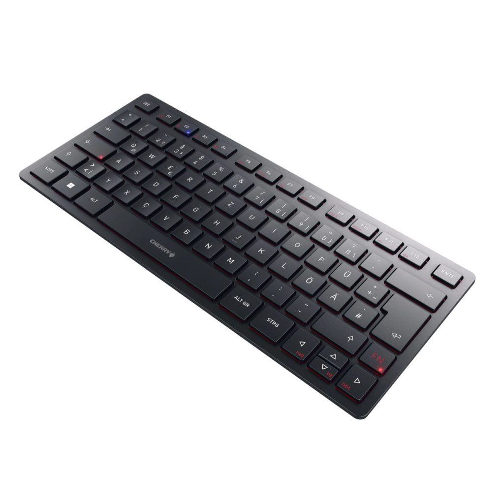 Cherry kw 9200 mini tastiera universale usb + rf wireless + bluetooth qwertz tedesco nero - JK-9250DE-2
