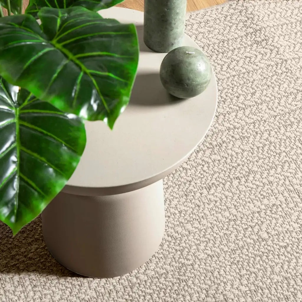 Tappeto ZIZUR Crema 240x240 cm Aspetto Iuta Interni ed Esterni 4010369