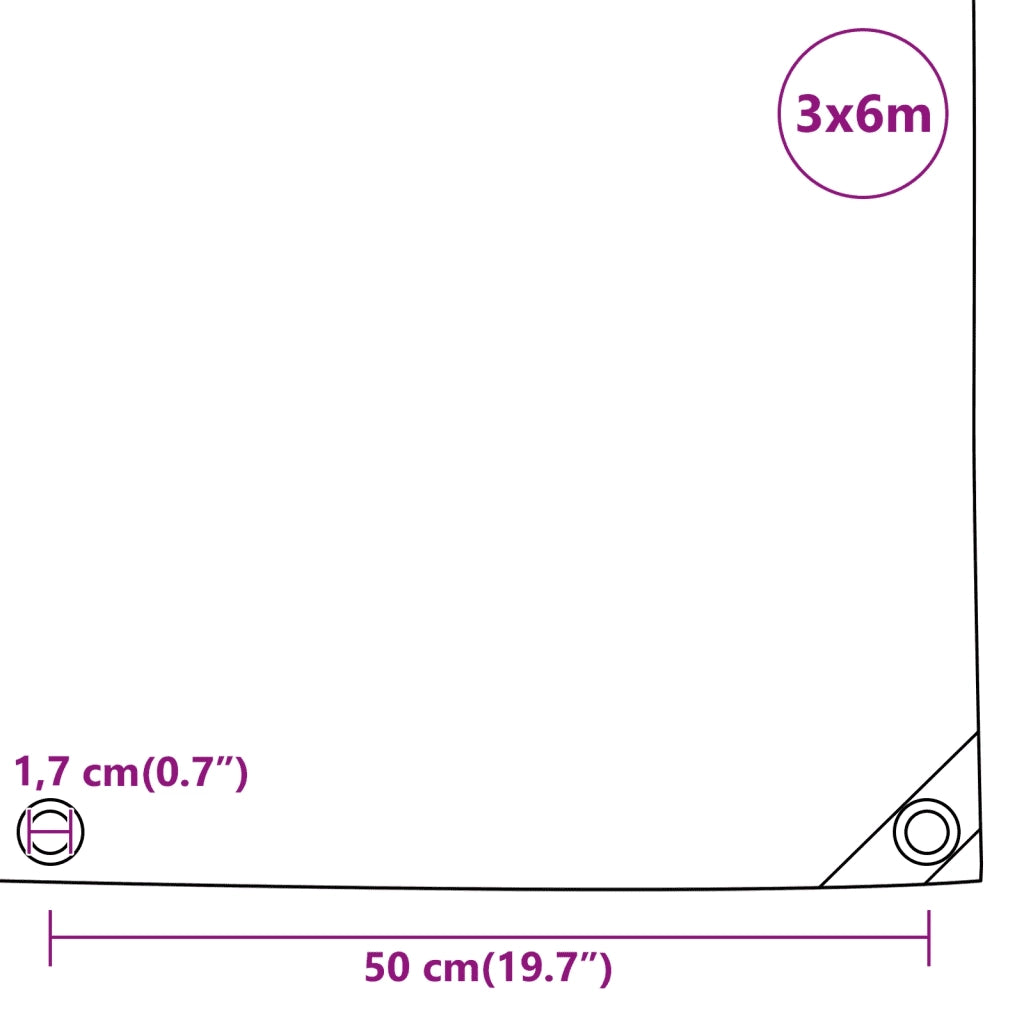 Telone Antracite 3x6 m 650 g/m2