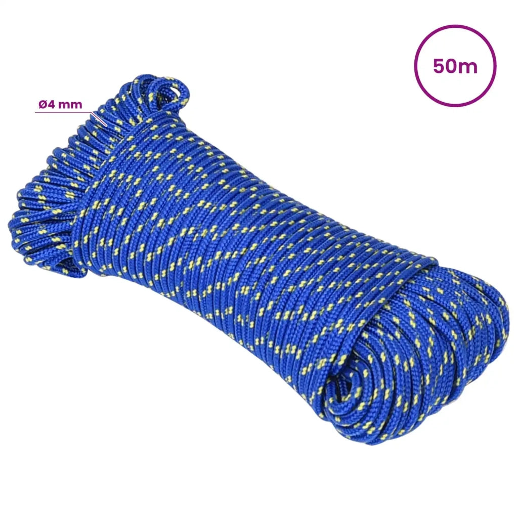 Corda multiuso 4 mm 50 m Blu PP 105 kg Carico massimo 3473056
