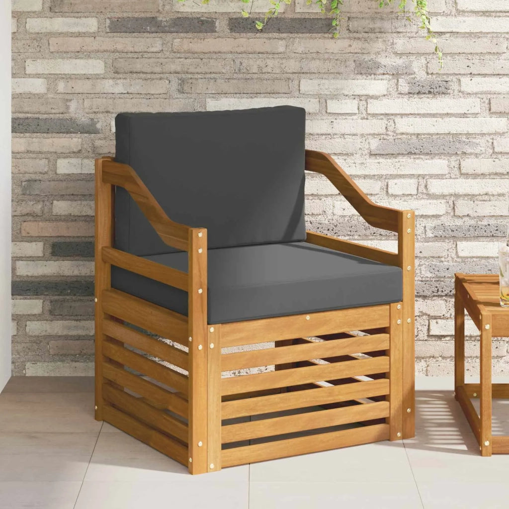Set di divani da esterno Legno di Acacia Massello e Poliestere 3436372