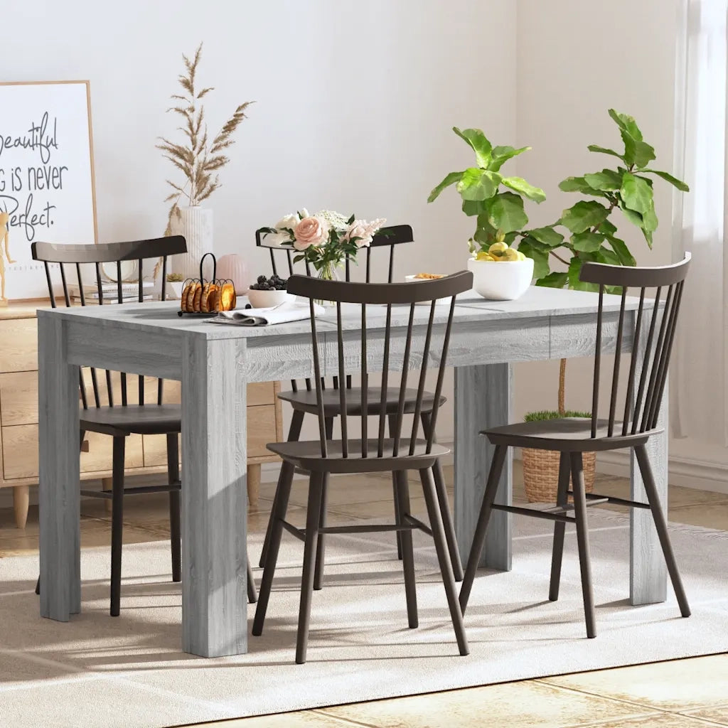 Tavolo da Pranzo Grigio Sonoma 140x74,5x76 cm Legno Multistrato 815199