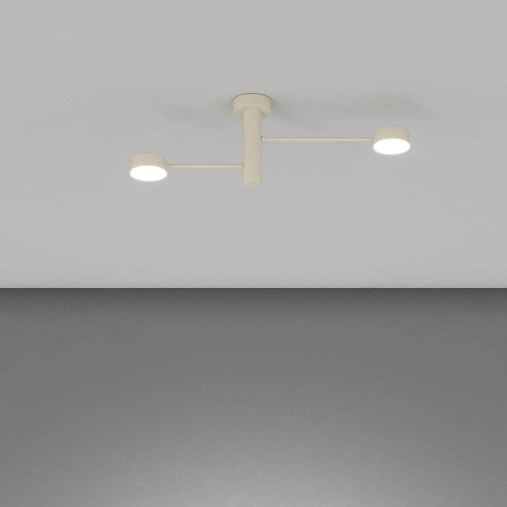 OCTOPUS APPLIQUE PLAFONIERA 2 LUCI ATTACCO GX53 SABBIA