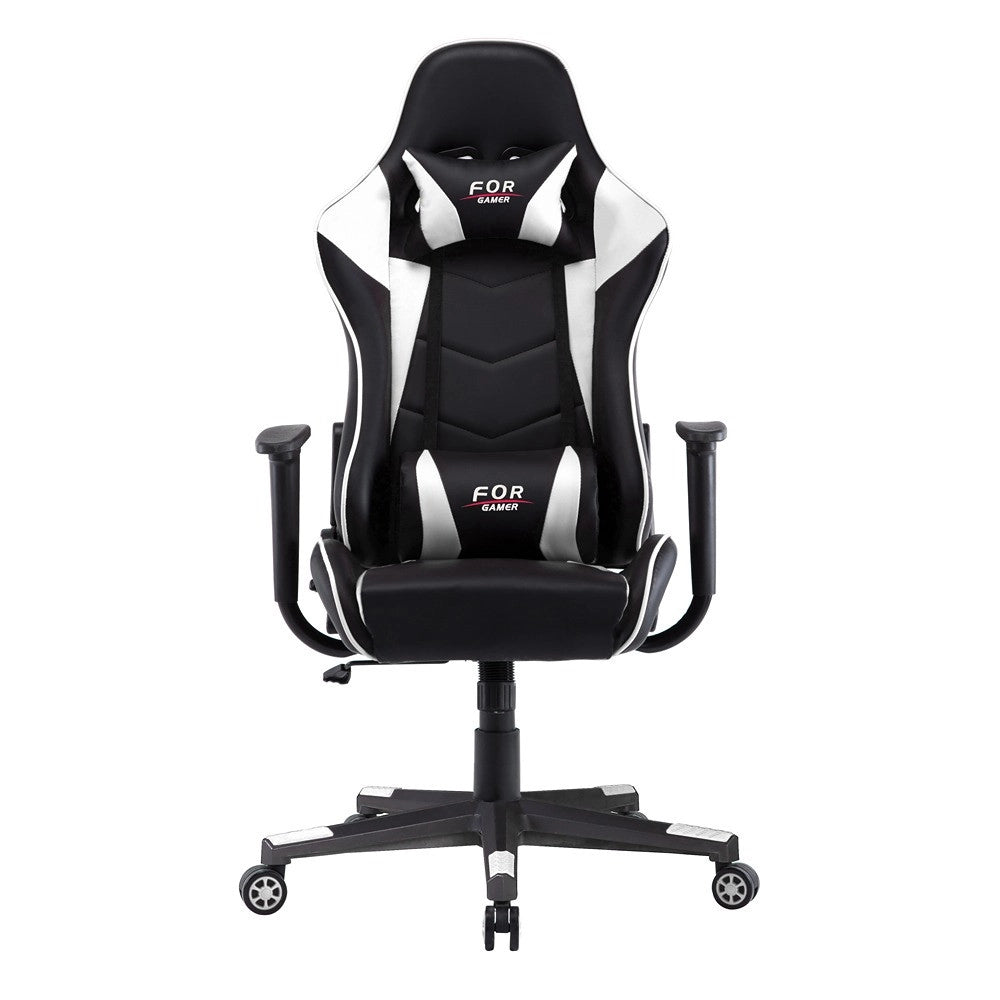 Sedia da ufficio a righe (bianco e nero)