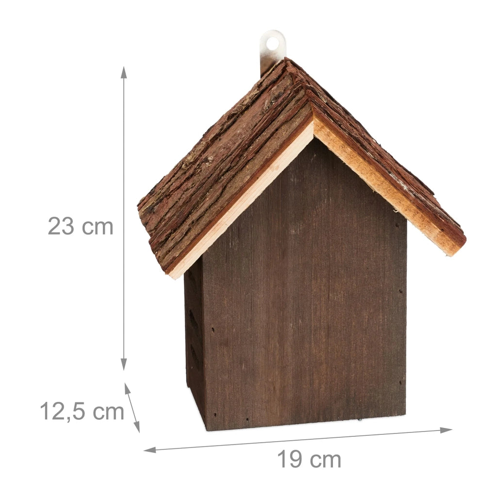 Hotel per insetti design pratico giardino balcone con apertura a ribalta 30 x 20 x 15 cm in legno naturale 13_0015186