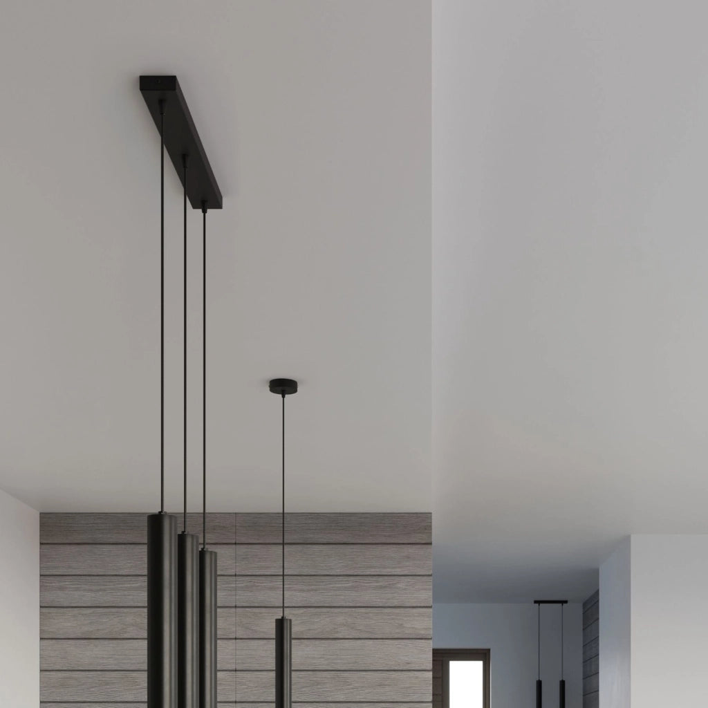 Lampada a sospensione SULTAN 1 nera vetro G9 Pure Lume