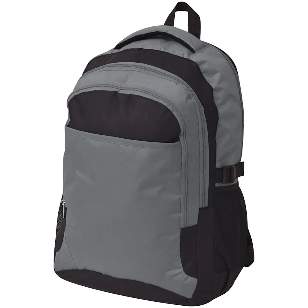 Zaino da Scuola 40 L Nero e Grigio 91111