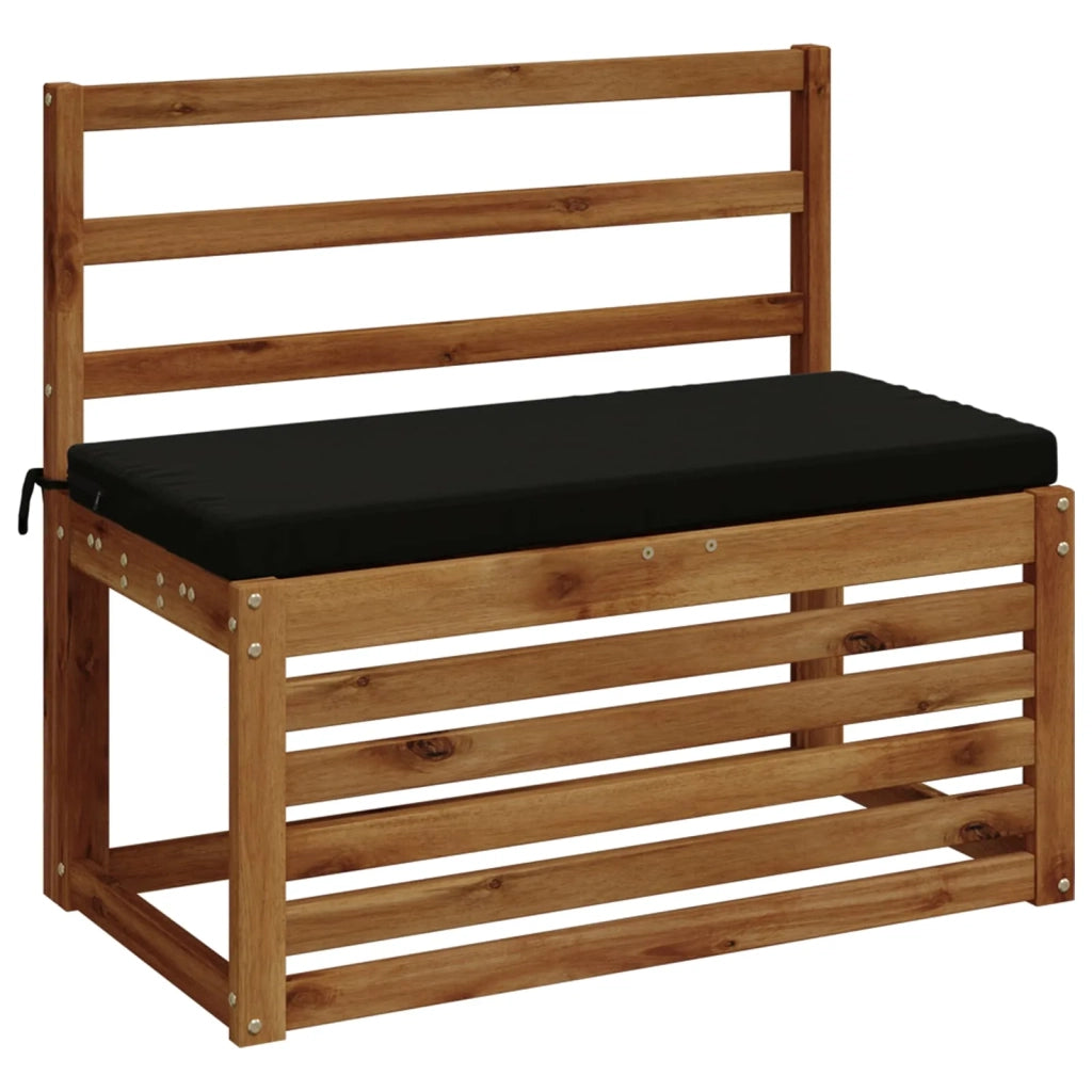 Cuscini per Panchina a 2 Pezzi SOEST 2 pz 100% Poliestere Nero 948705