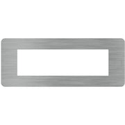 Placca Bticino MatixGO Effects 7 moduli Steel JA4807ES