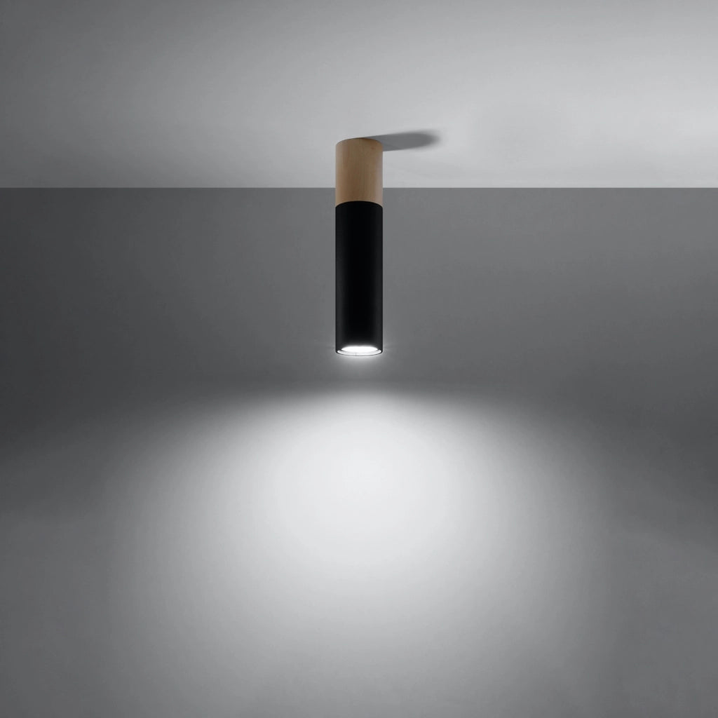 Lampada a soffitto PABLO nero