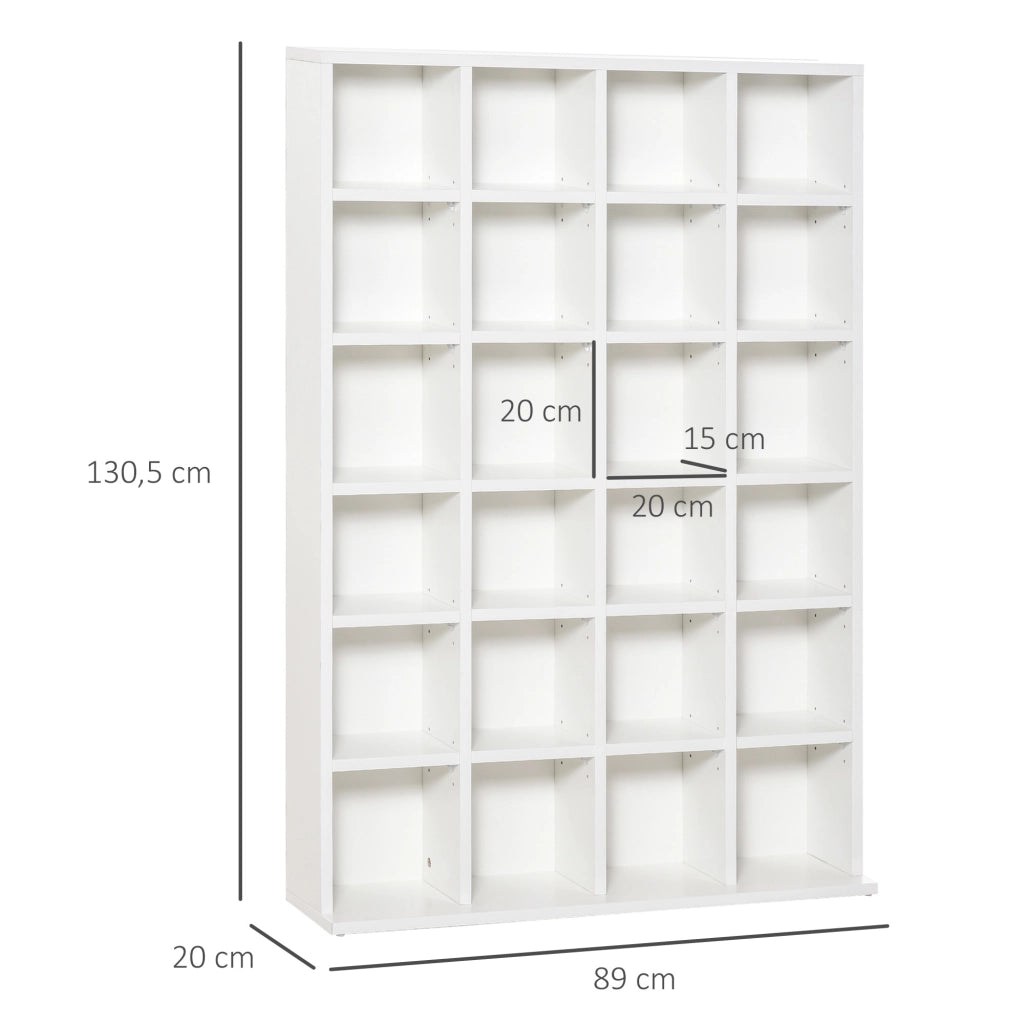 Libreria in legno con ripiani regolabili ¨C Minimal ¨C 89x130,5 cm, bianco