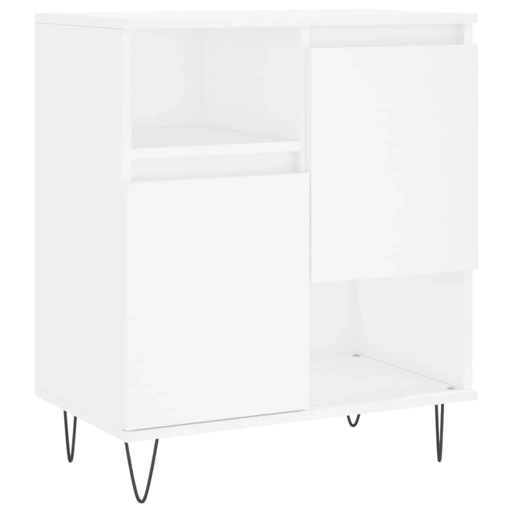 Buffet credenza cassettiera mobiletto mobile contenitore organizer per cucina soggiorno salotto 60 x 35 x 70 cm legno ingegnerizzato bianco 02_0030365