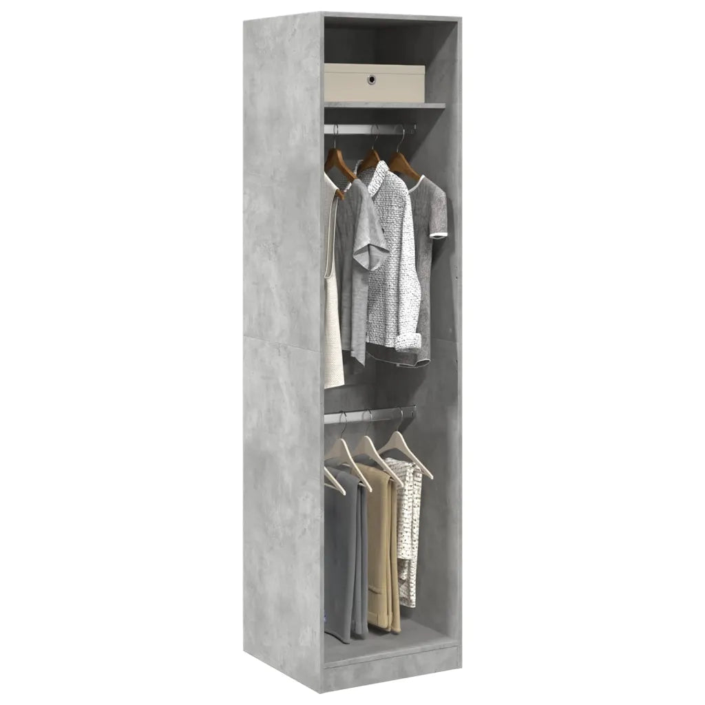 Armadio Grigio Cemento 50x50x200 cm in Legno Multistrato CFW9517529