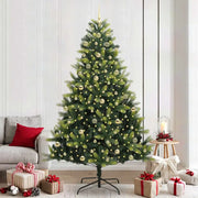 Albero di Natale Artificiale a Cerniera con 300 LED 240 cm 3396013