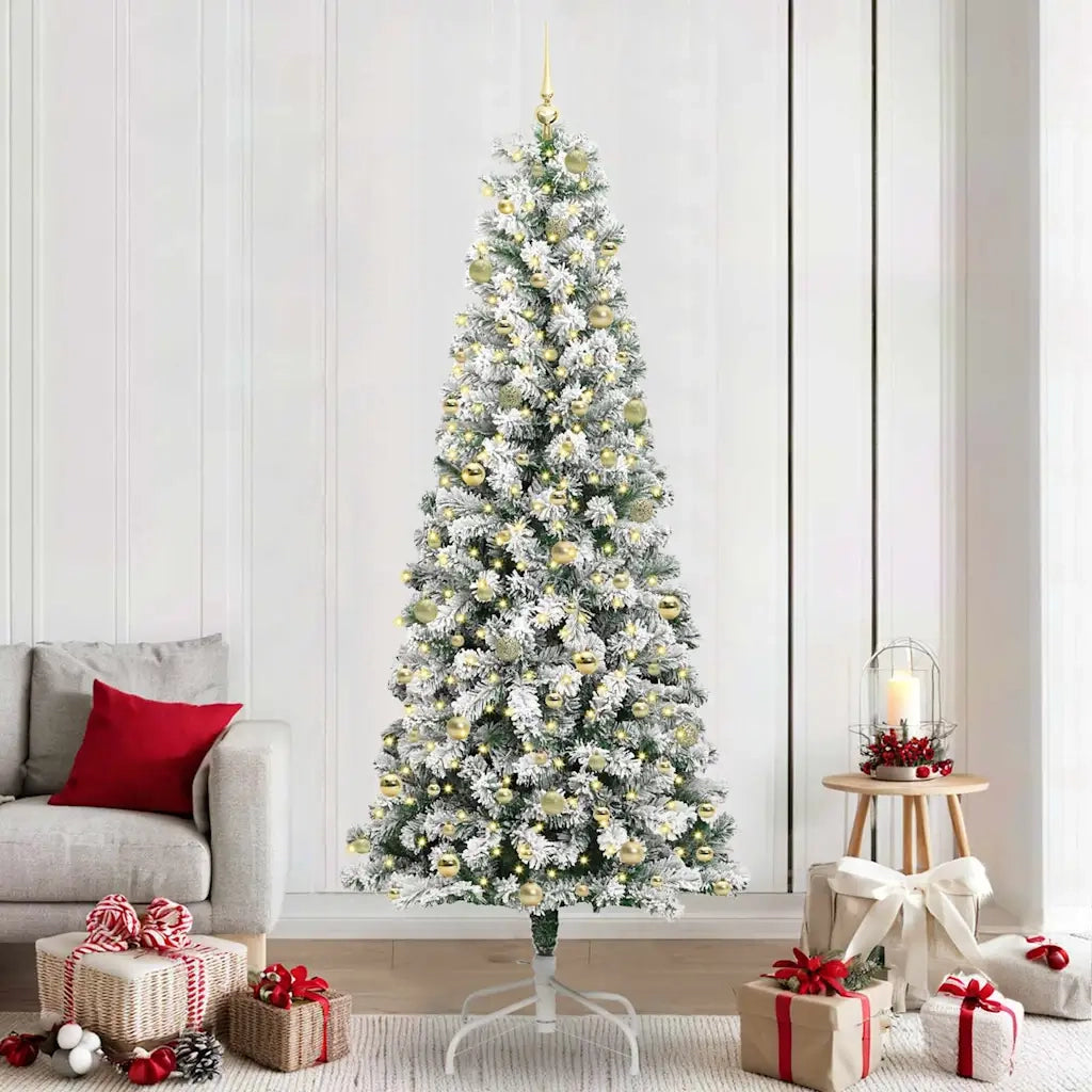 Albero di Natale Artificiale con Rami Pieghevoli 240 cm 3395617