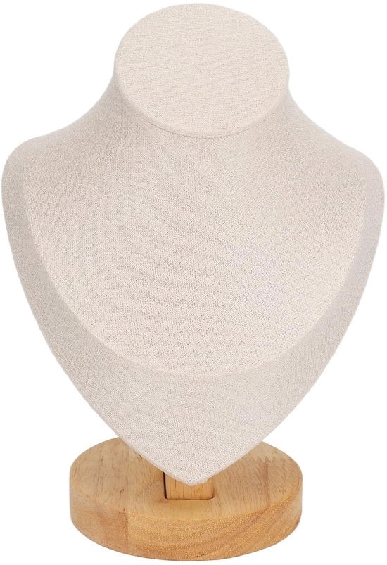 Display standaard per catene e accessori, manichino busta per gioielli, supporto per collane e orologi, display per catene e gioielli.