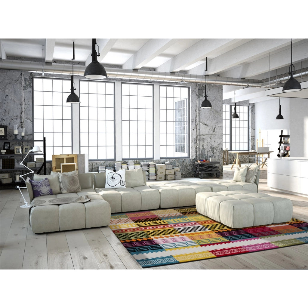 Tappeto a pelo corto Caribbean Multicolor 80x150 cm