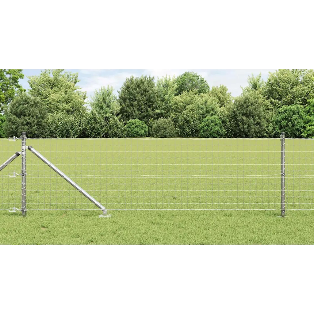 Palo della recinzione 52 pcs Grigio 3,2 x 3,2 x 165 cm