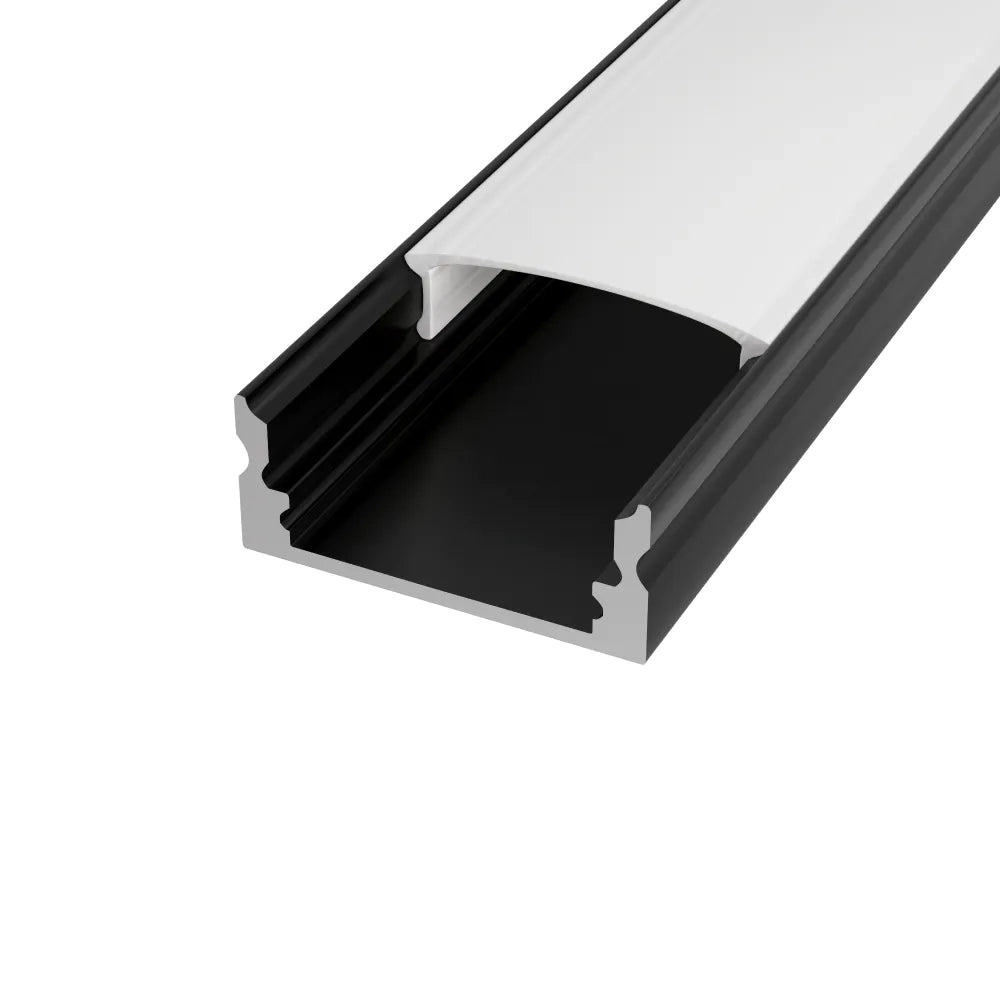 Profilo slim in alluminio nero 1mt per striscia led