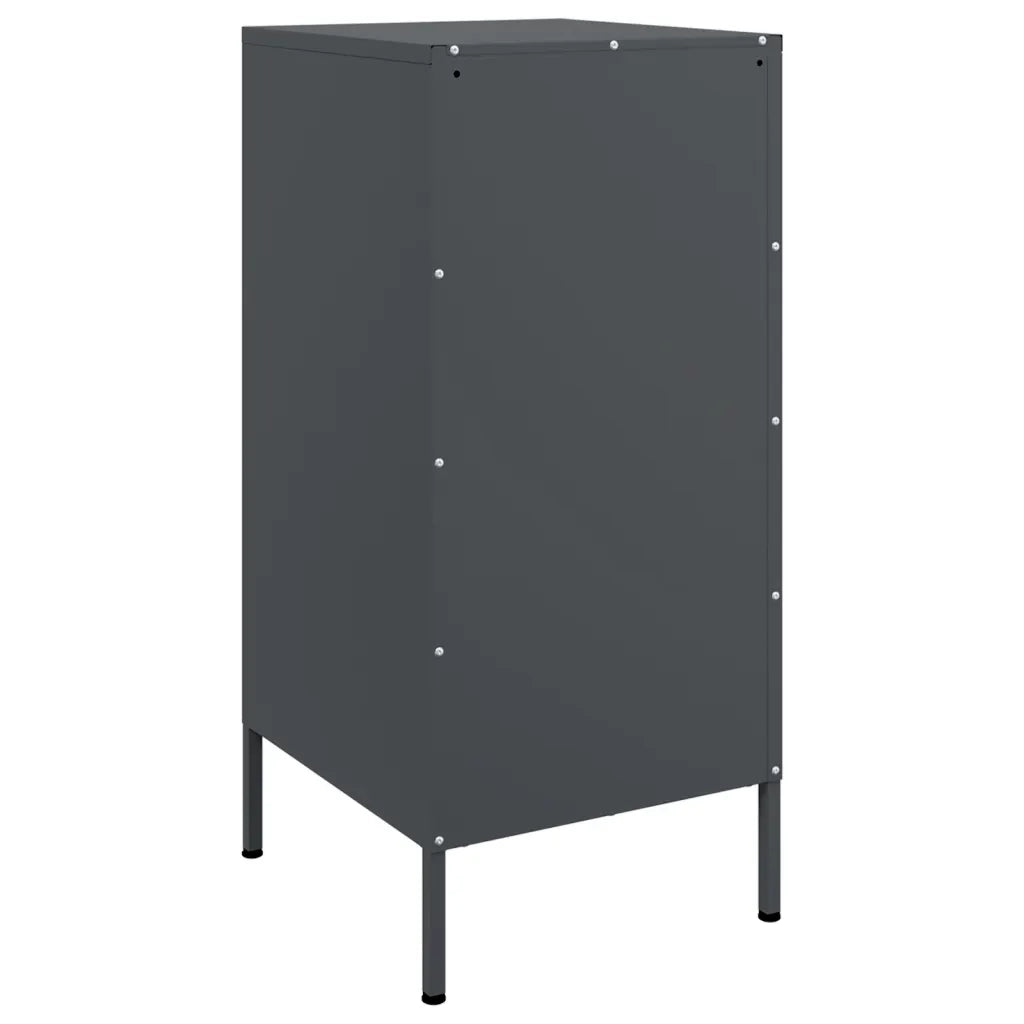 Credenze 2 pz | Madia | Buffet da pranzo | Armadio da pranzo Antracite 36x39x79 cm in Acciaio