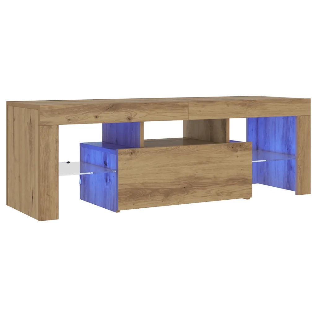 Mobile Porta TV con LED Artigianale 200x25x44 cm Multistrato 856302