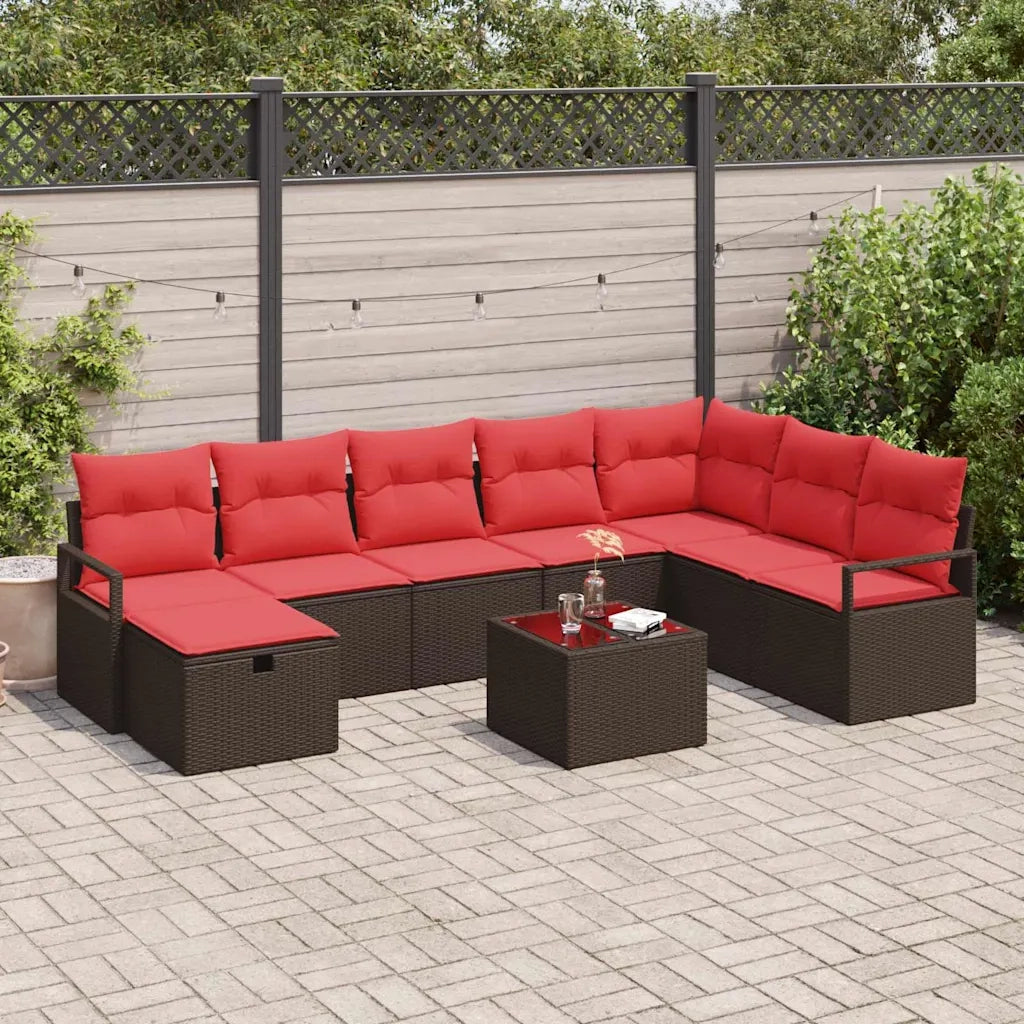 Set di divani con cuscino 5 pcs polyrattan 3360575