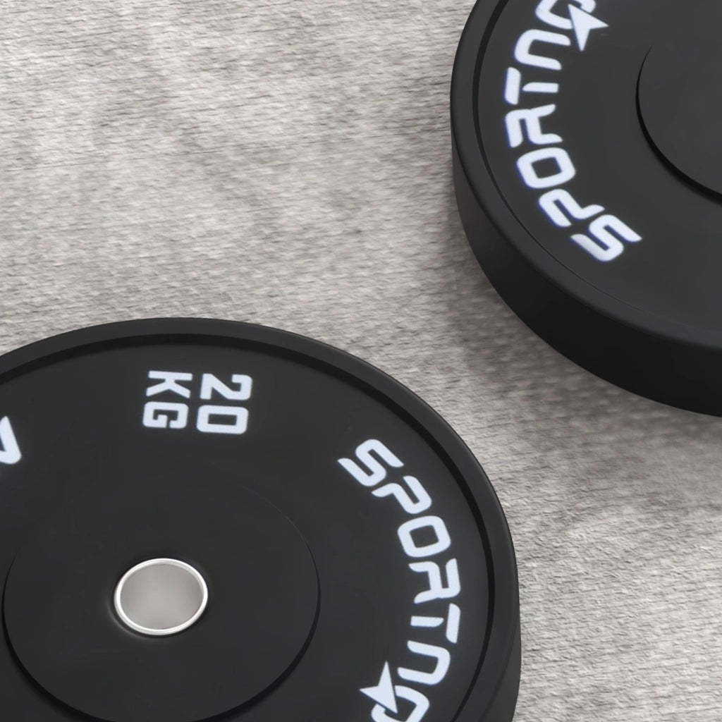 Set Dischi 20kg ¨C Minimal ¨C Nero 2 pezzi ?5cm