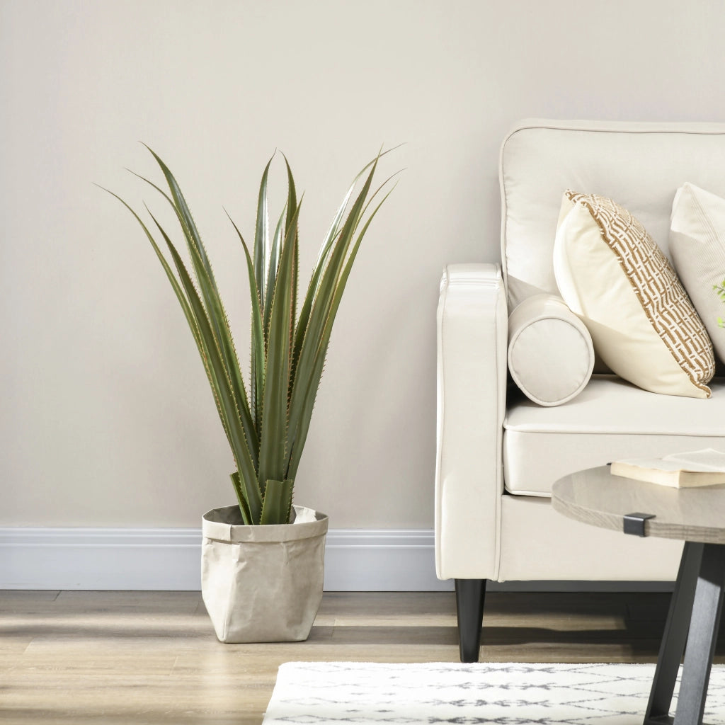 Agave artificiale in vaso ¨C zephmum ¨C verde, 90 cm